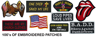 Hundreds of Embroidered Patches Shop Now